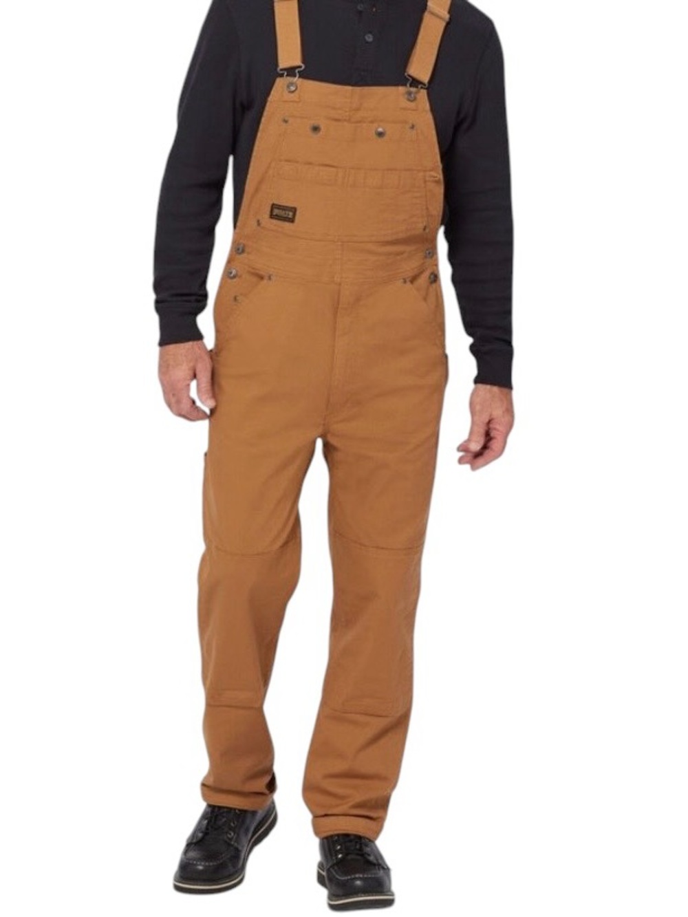 Duluth Trading Co DuluthFlex Fire Hose Bib Overalls Men’s 40x30 Brown Utility